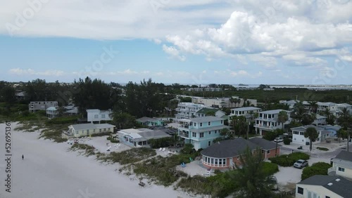 Coastal Anna Maria Island, near Bradenton, Florida. The shot turns inward from the gulf waters photo