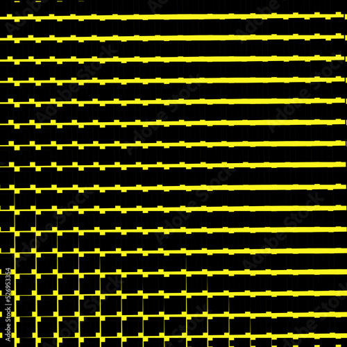 yellow and black background with lines