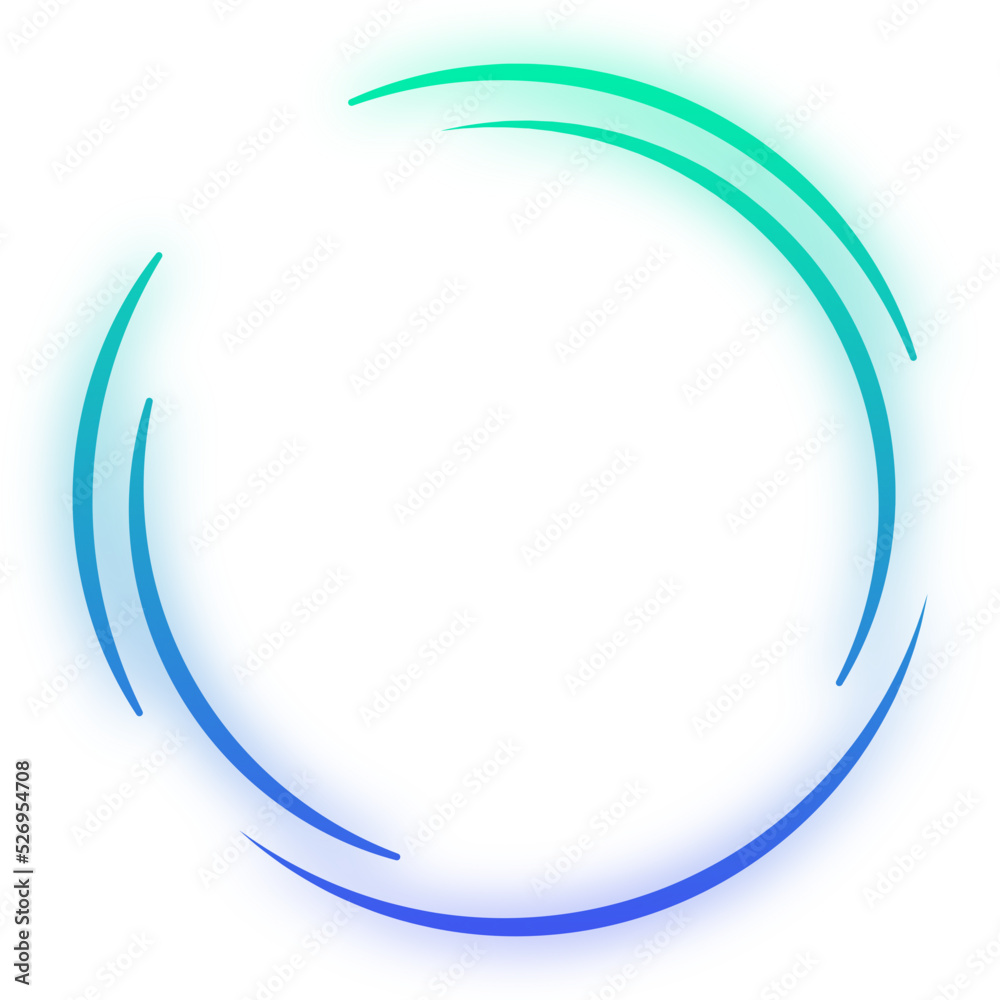 glow gradient split round frame
glow gradient split round frame