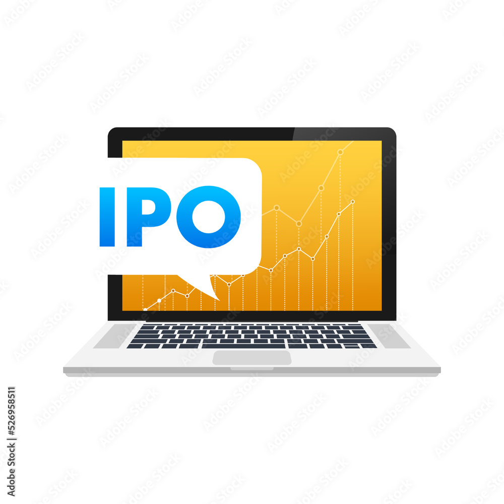 Vector IPO initial public offering concept in flat style - investment and strategy icons. Vector illustration Vector IPO initial public offering concept in flat style - investment and strategy icons. Vector illustration