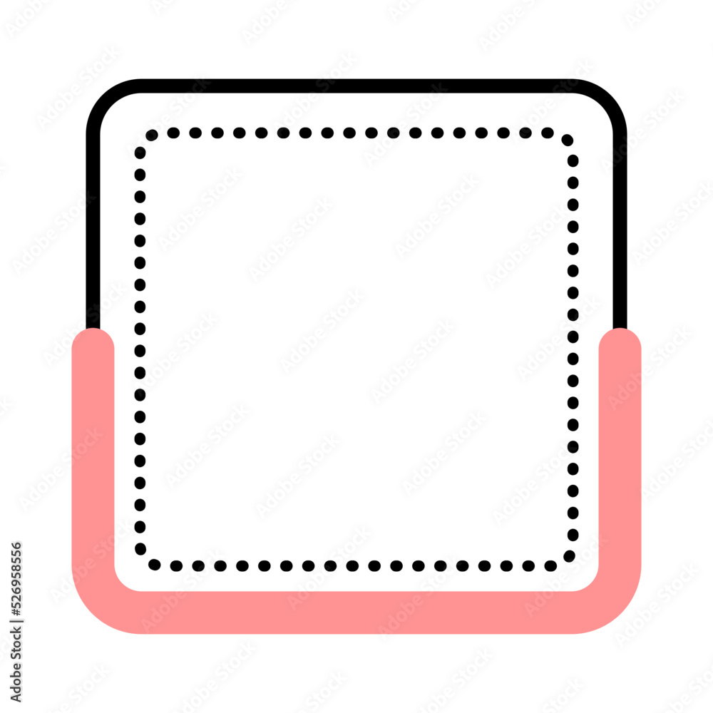 half color square frame
half color square frame