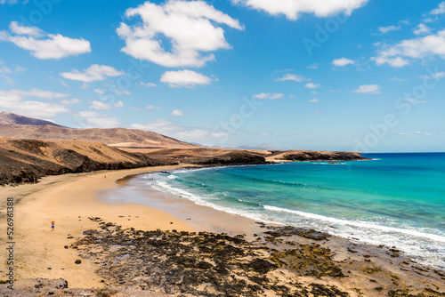 Beach called Caleta del Congrio in Los Ajaches National Park at Lanzarote  Canary Islands  Spain