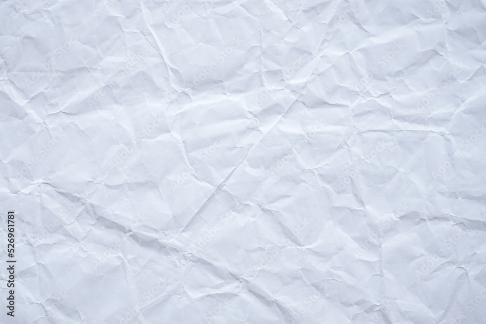 Naklejka premium White crumple paper texture can be use as background