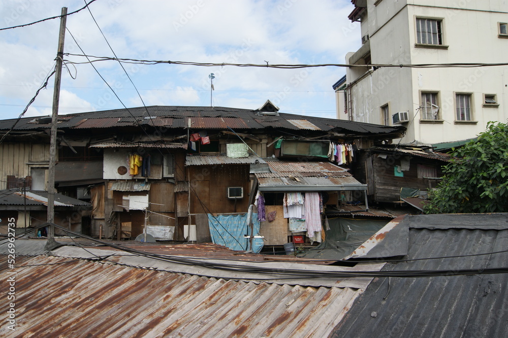 Hut in manila phillipines poor area