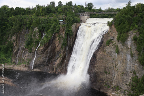 The beautiful falls of Montmorency  Quebec