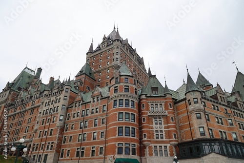 The stunning architecture of the Chateau Frontenac Castle, Quebec
