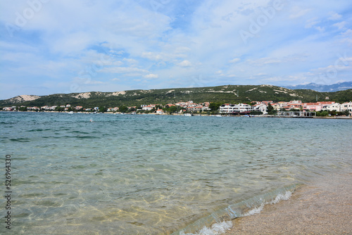 spiaggia di babe beach a novalja isola di pag in croazia photo