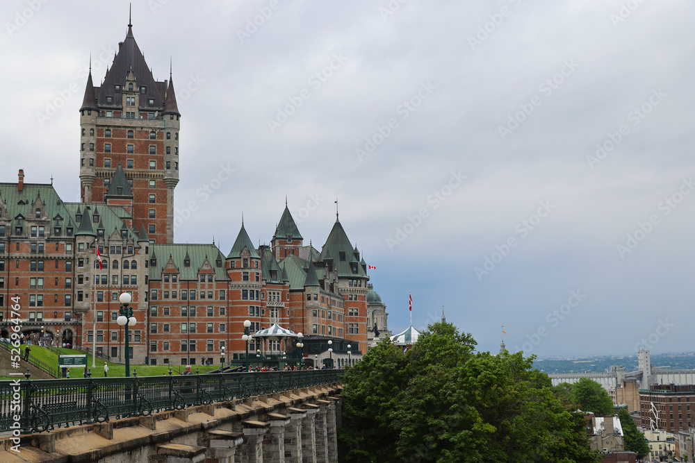 Fototapeta premium The stunning architecture of the Chateau Frontenac Castle, Quebec