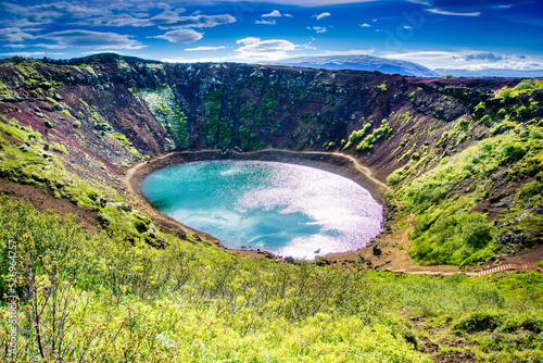 Kerid - volcanic crater in Iceland