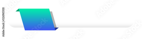 gradient infographic ribbon element
