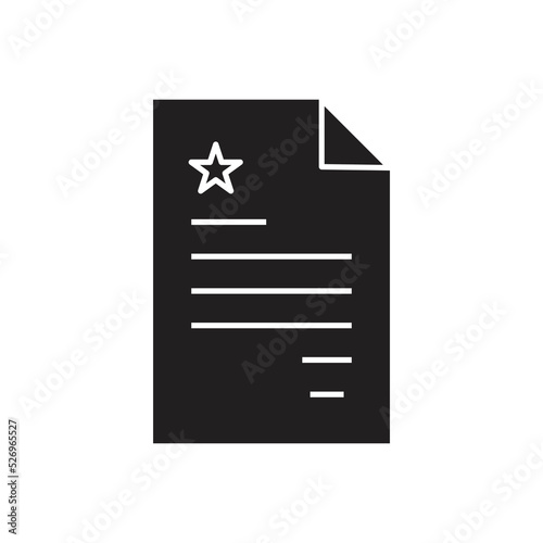 Police document icon, Police investigation document symbol. isolated on white background