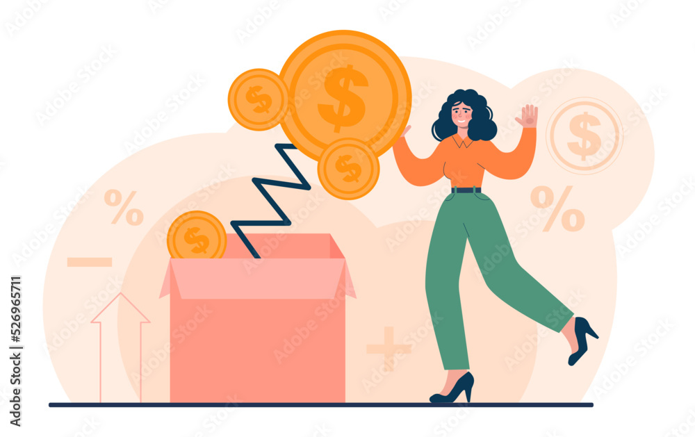 Fototapeta premium Investment concept Investing strategy, idea of financial support