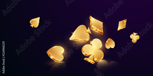 casino background design 3D Gold Luxurious Vector Illustration Vip