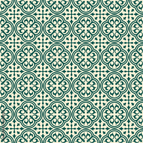 Tile seamless pattern design, vintage background