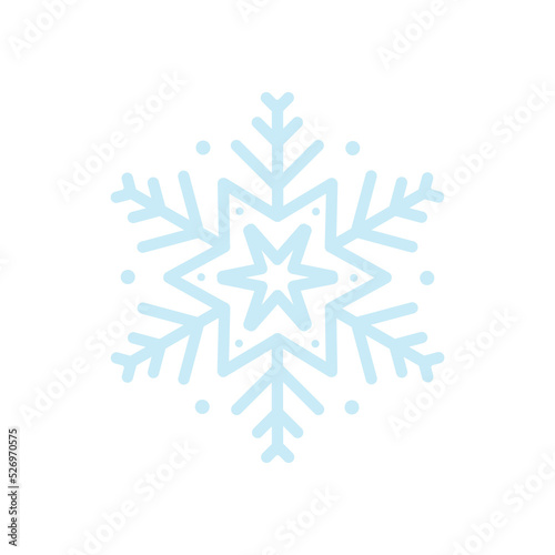 Vector beautiful snowflake design collection For the winter season that comes with Christmas in the New Year.