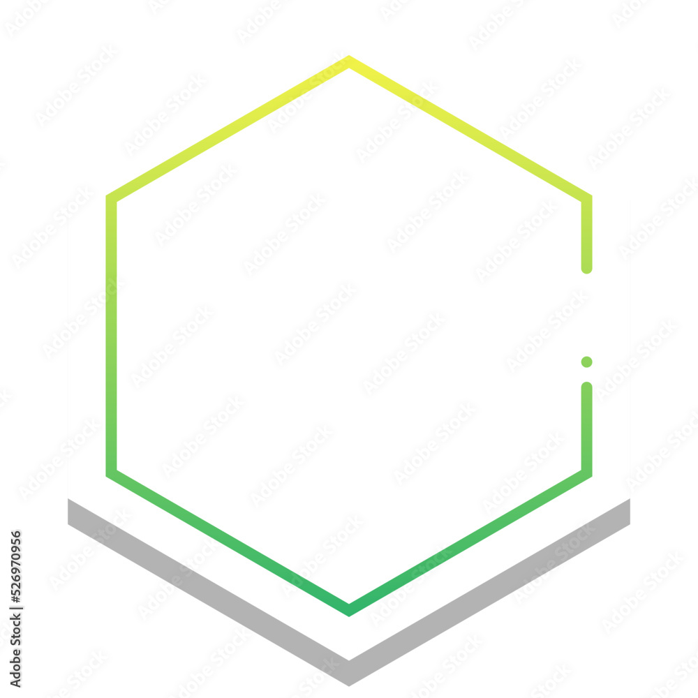 gradient hexagon frame with white background
gradient hexagon frame with white background
