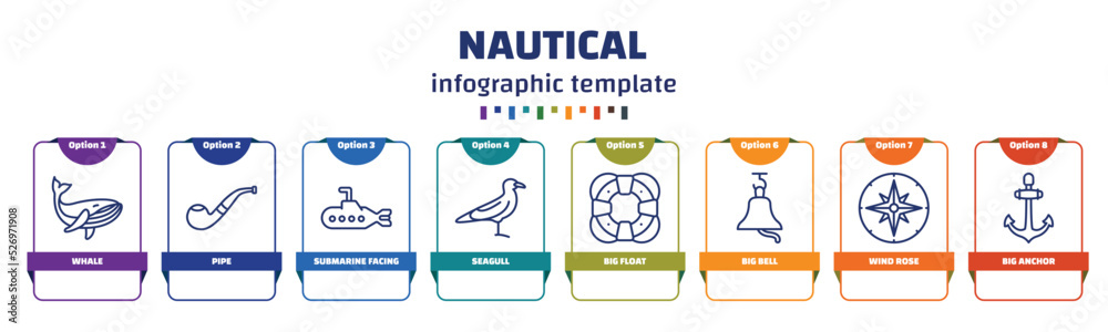 infographic template with icons and 8 options or steps. infographic for ...