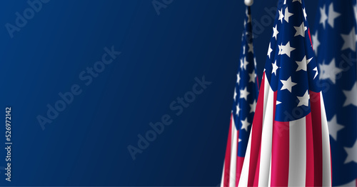 USA Flag Background 