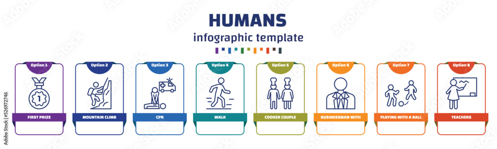 infographic template with icons and 8 options or steps. infographic for ...