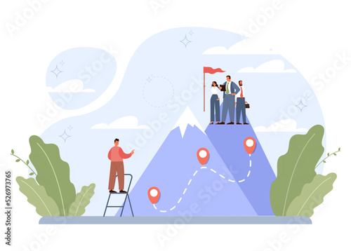 Beginner or newbie concept. New employee starting a career, project or task.