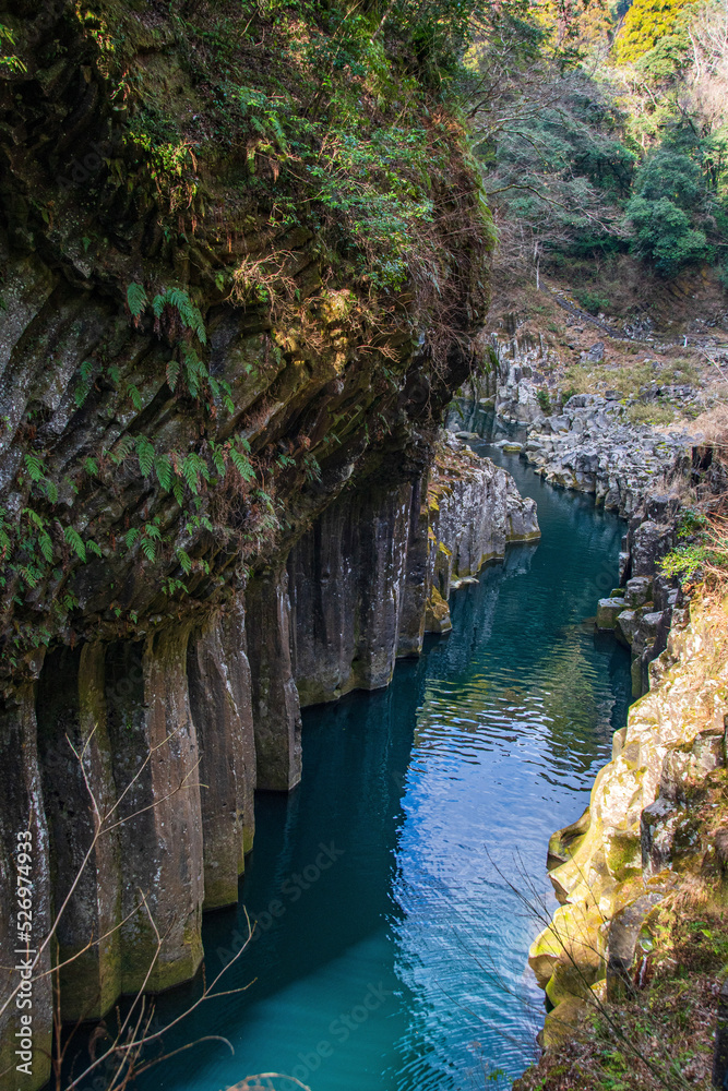 waterfall in the mountains