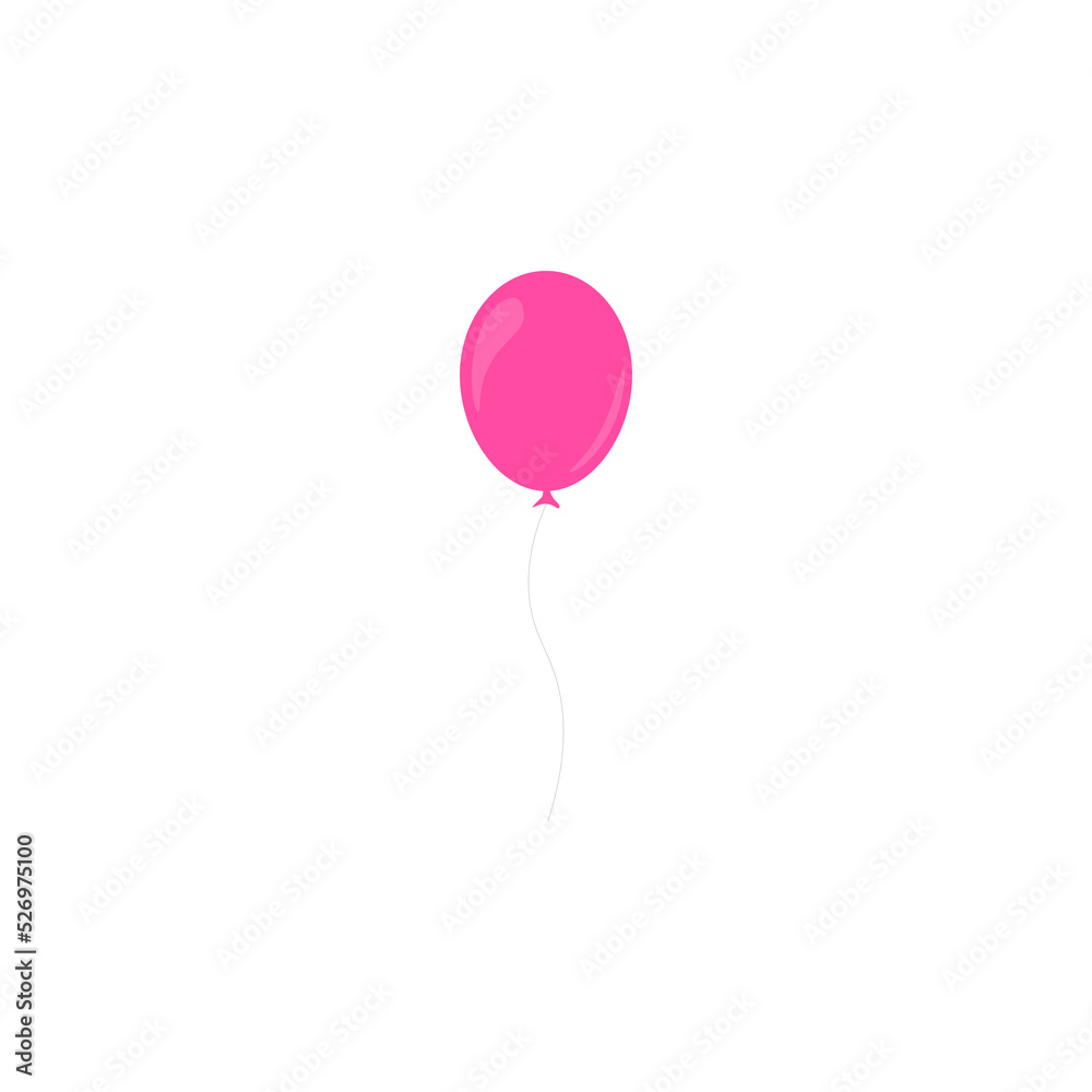 Happy birthday feast, birthday party, many colorful balloons, flat vector illustration and icons Happy birthday feast, birthday party, many colorful balloons, flat vector illustration and icons