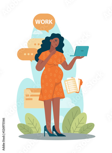 Outsourcing concept. Telework and project delegation, employee