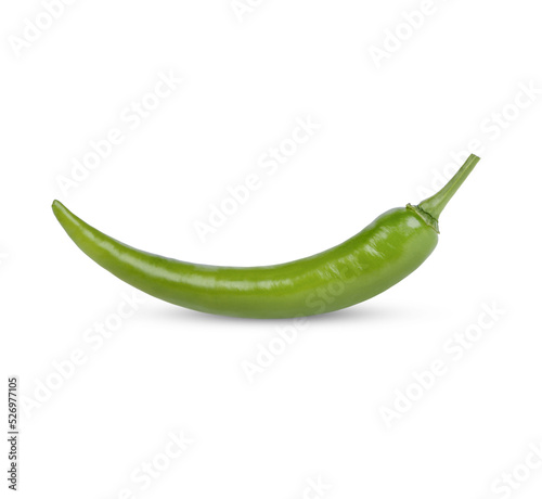 Fresh chilli isolated on transparent background. (.PNG)
