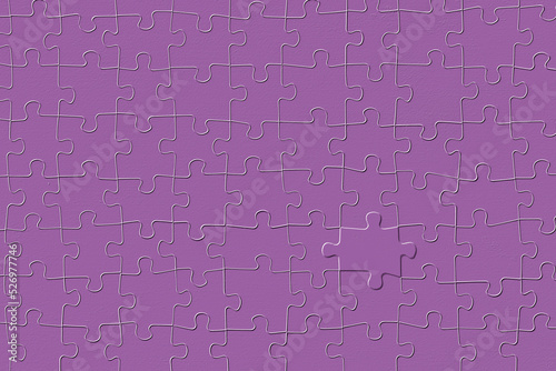 Embossed piece of a purple jigsaw puzzle. © chillingworths