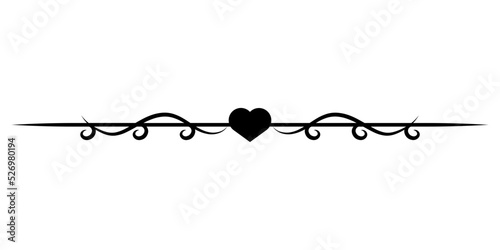 heart ornament line art 
