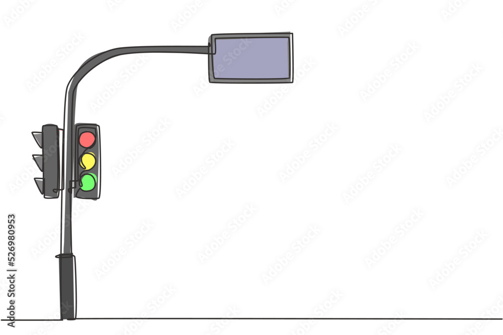 Traffic lights line drawing style design Vector Image-saigonsouth.com.vn