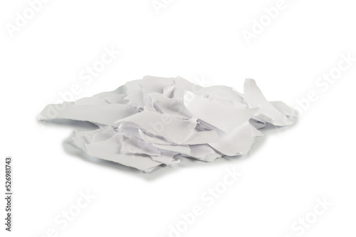 Wallpaper Mural Empty white paper pieces isolated. Torontodigital.ca