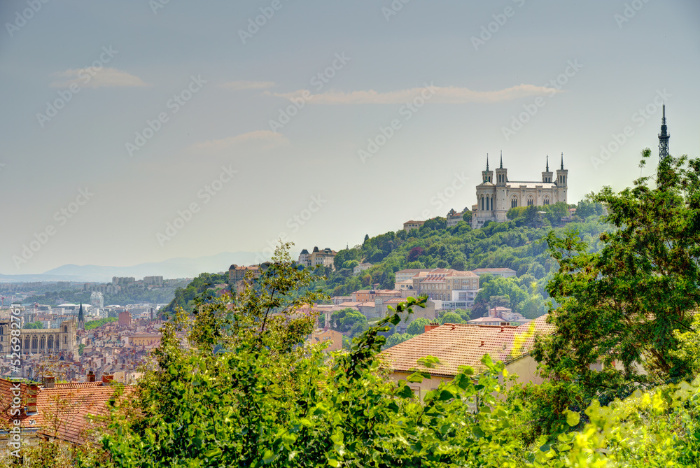 Lyon landmarks, HDR Image