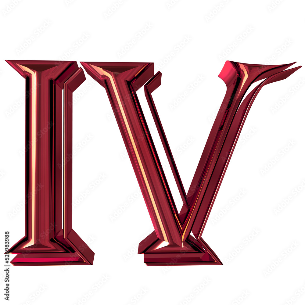 how to write number 4 in roman