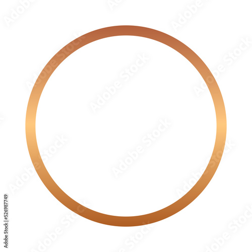 bronze round frame
