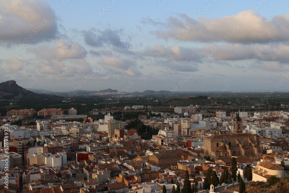 Sagunto, Comunidad Valenciana, Spain view of the city of Sagunto.