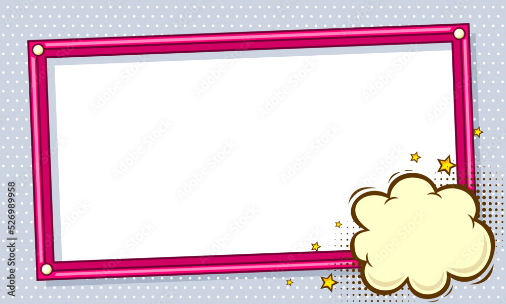 Blank comic cartoon frame template background Blank comic cartoon frame template background