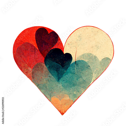 Red heart design icon flat. Modern flat valentine love sign. Trendy vector hart shape, symbol for web site design, button to mobile app. Logo heart