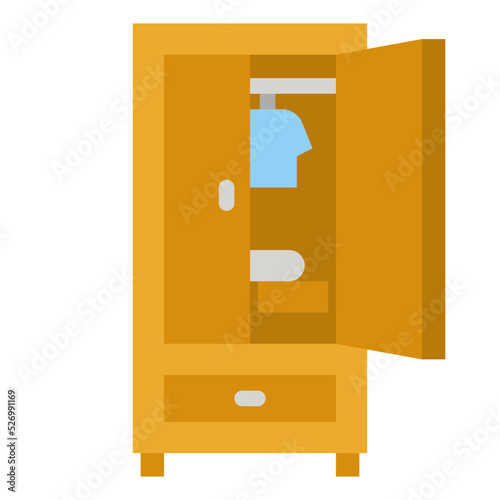 wardrobe flat icon