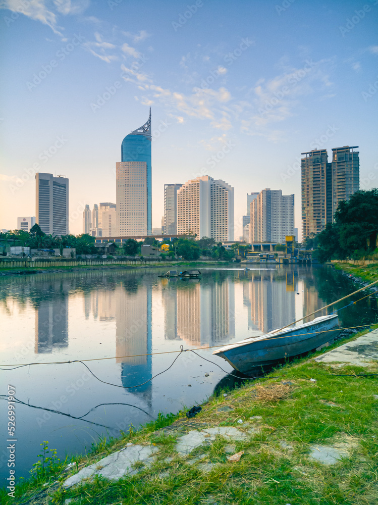 Fototapeta premium the beauty of jakarta in the morning
