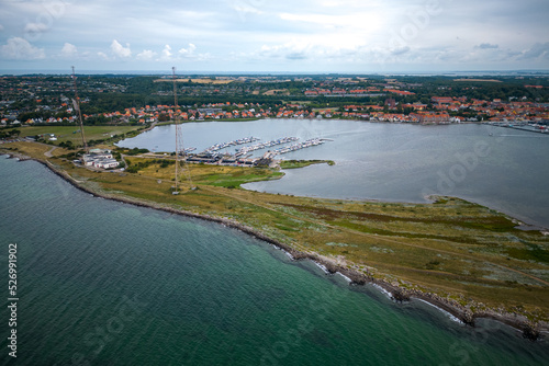 Wallpaper Mural Kalundborg in Dänemark - Hafen und Stadt  Torontodigital.ca