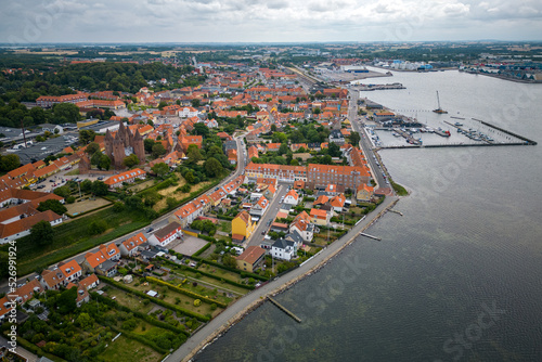Kalundborg in Dänemark - Hafen und Stadt 