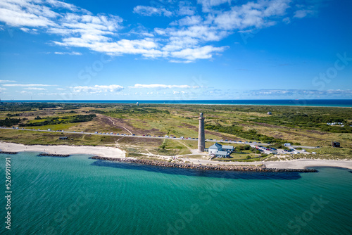 Fotografie Leuchtturm und Meer in Skagen Dänemark