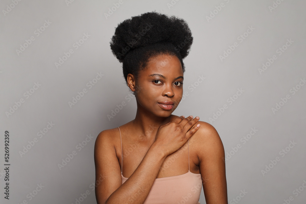 Young spa woman brunette model portrait. Skin care and facial treatment concept Young spa woman brunette model portrait. Skin care and facial treatment concept