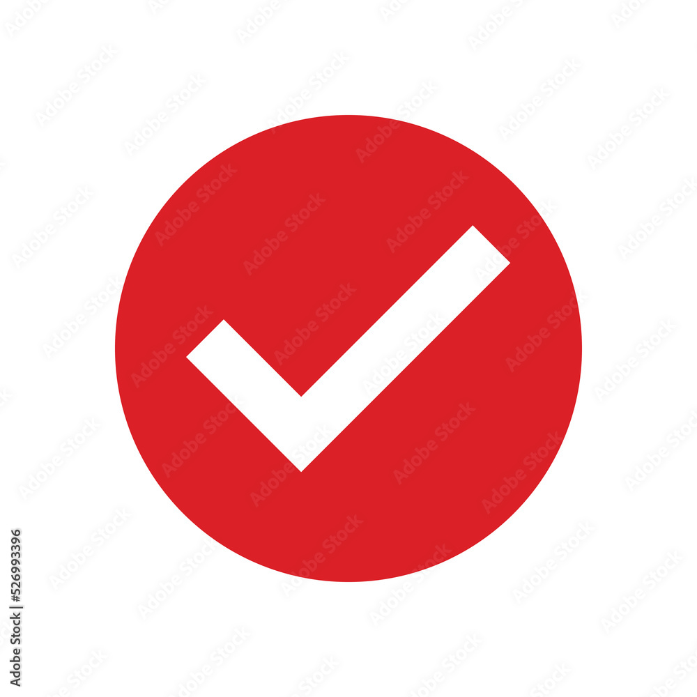 Check mark icon. Check mark icon.