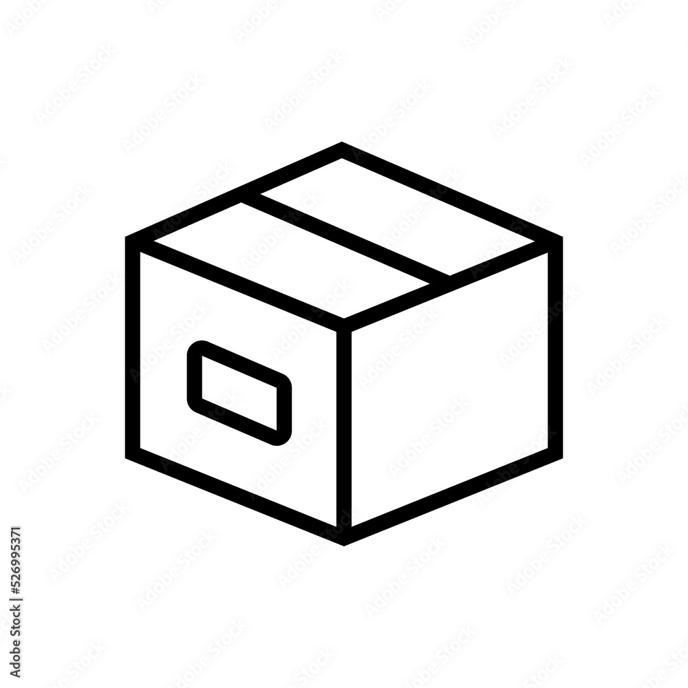 box icon design. simple illustration of merchandise product design box icon design. simple illustration of merchandise product design