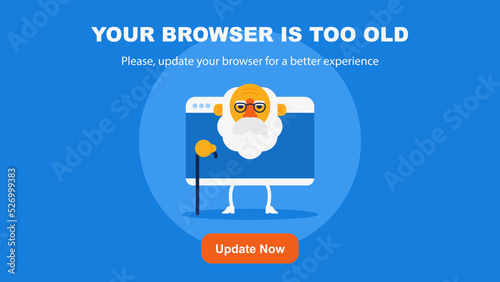 old browser template error notification