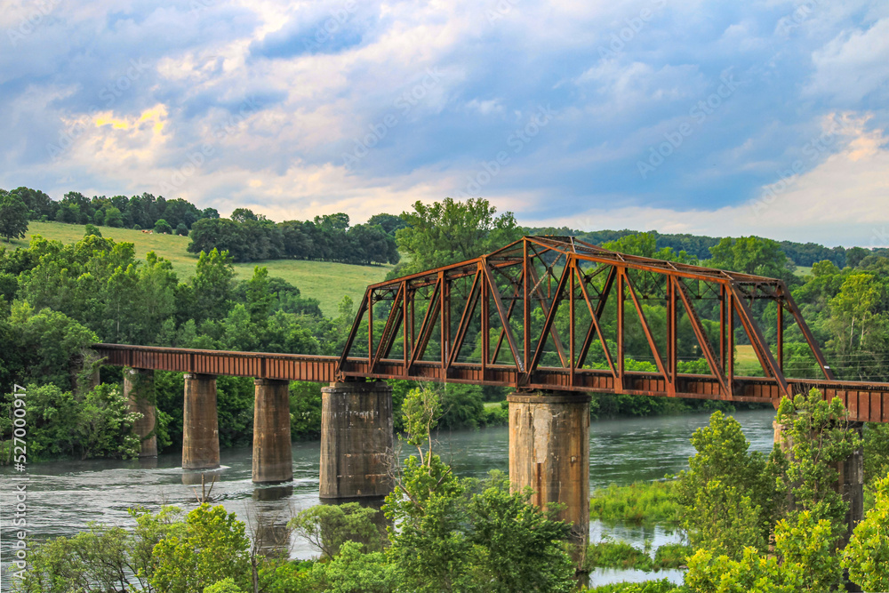 Obraz premium old bridge over the river