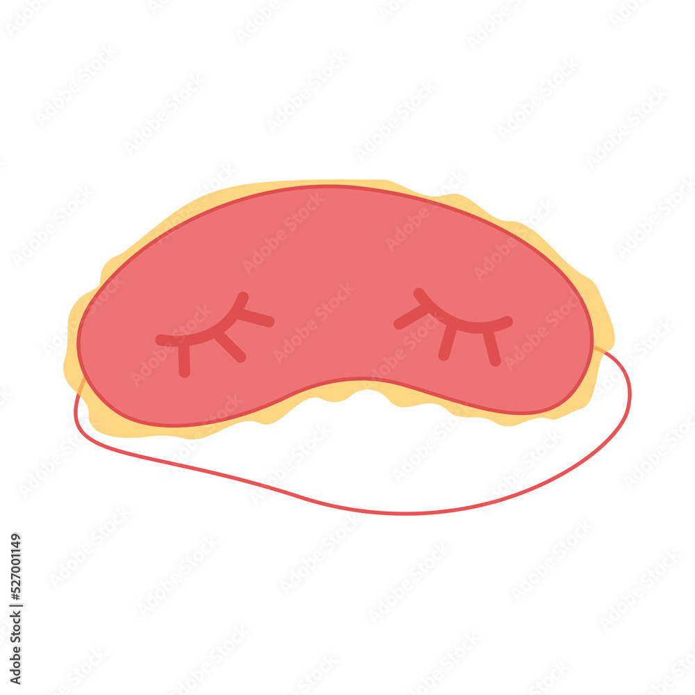 sleep mask illustration on a transparent background sleep mask illustration on a transparent background