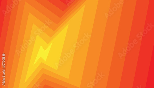 editable yellow thunder shape vector background with modern style